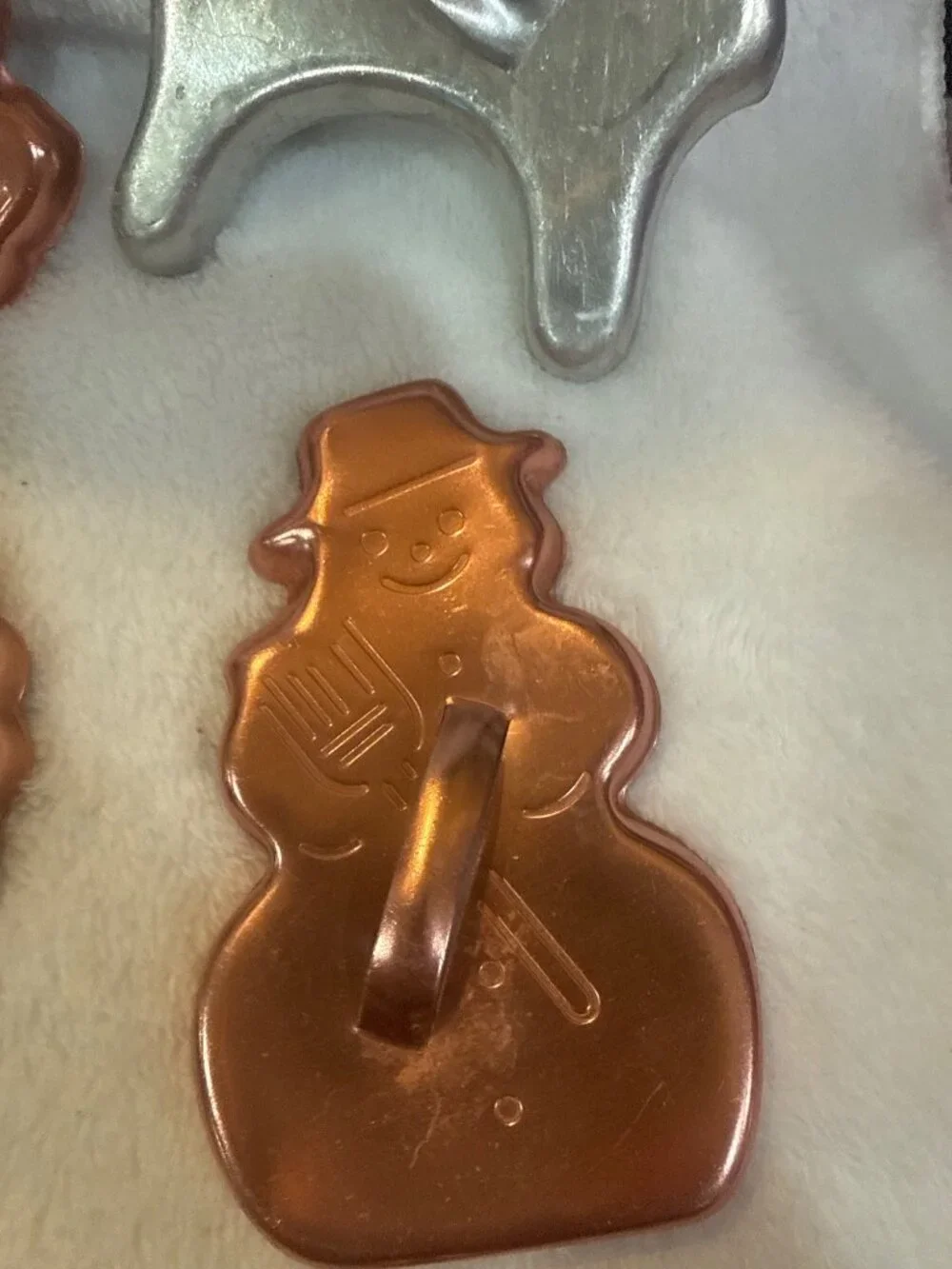 Vintage Copper Seasonal Cookie Cutters, Set of 6